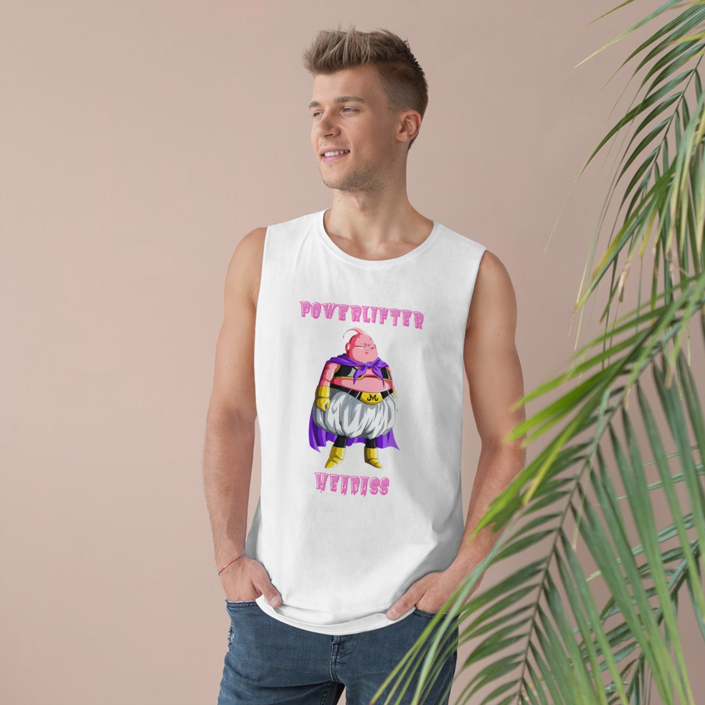 Majin Buu Powerlifter Headass Tanktop